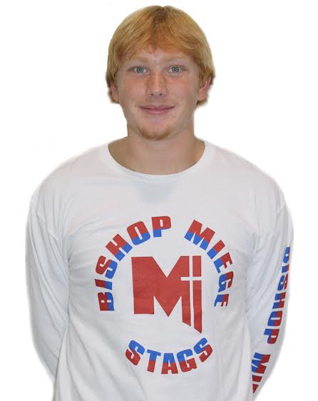 Tee- White Long Sleeve Red & Blue