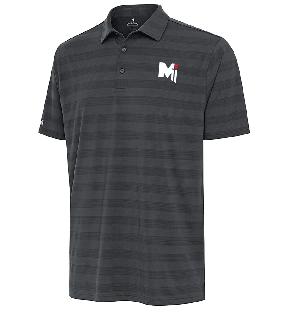 Polo Antigua Striped - Charcoal