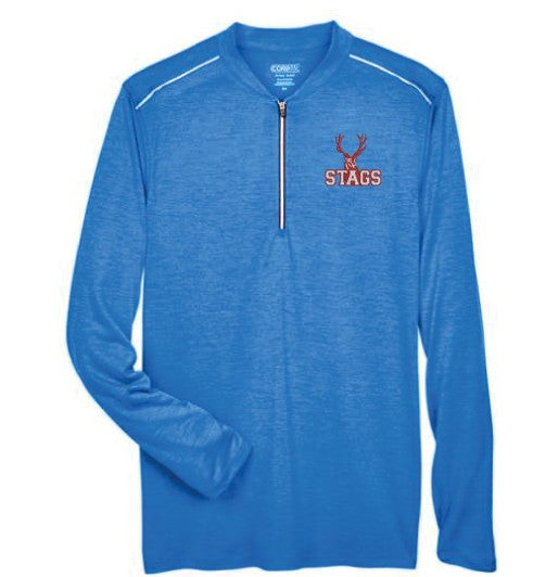 1/4 Zip Pullover - Royal Heather