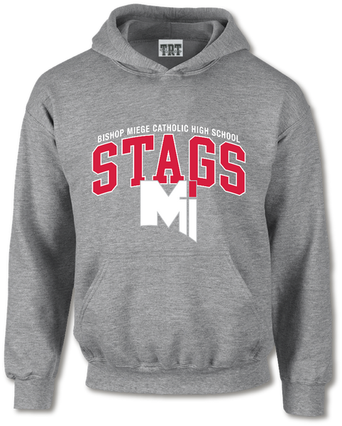 Hoodie - Power M Catholic - Oxford Grey