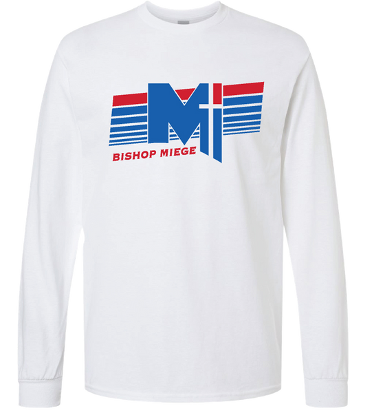 Tee Power M Stripes - L/S White