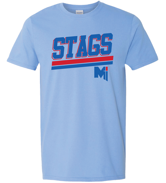 Tee - Stags Shadow- Powder Blue