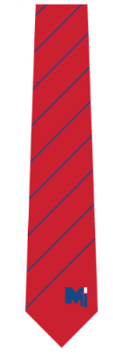 Uniform - Tie Single Striped, Medium Logo