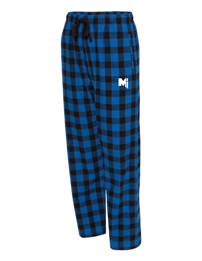 Plaid Pajama Pants - Black