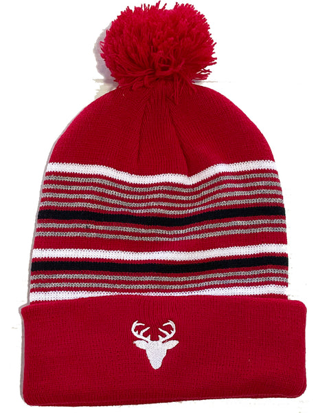 Hats - Red & Black Beanie